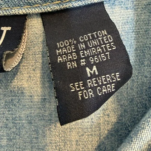 Vintage Blassport Denim Chore Barn Jacket Blue Hooded Retro Zip Medium - Picture 6 of 7